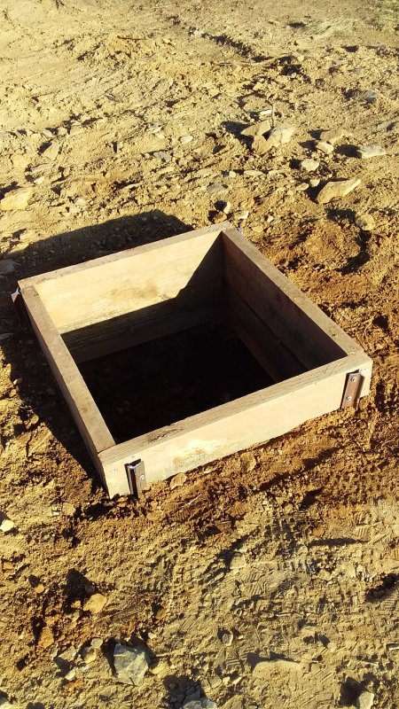 Pier footing formed up