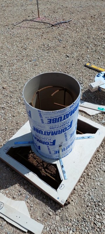 Top cover with concrete access holes