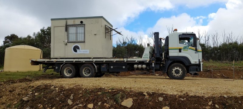 Ready to unload at Eagleview Observatory