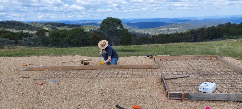 Slab formwork for 18 inch Dobsonian housing