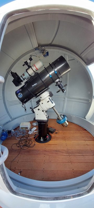 Dome complete and equipment installed