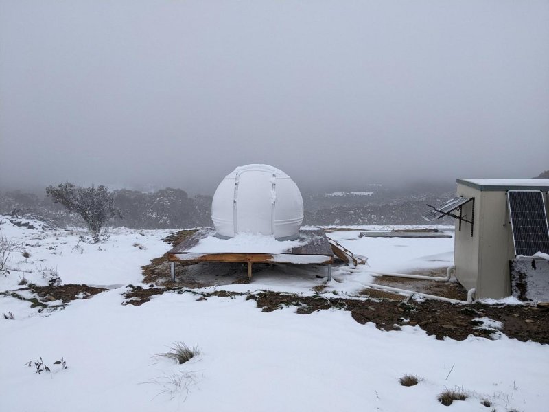 Observatory in the snow 2
