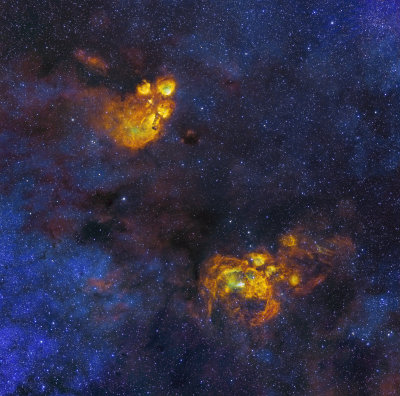 NGC 6357 and 6334