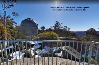 Former highest observatory in Australia - Orroral Geodetic Observatory.