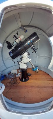 Dome complete and equipment installed