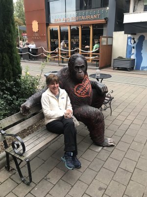 Shelley with a new friend