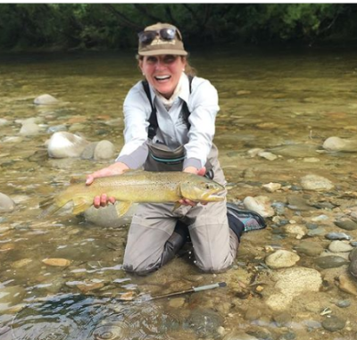 Shelley's 25 inch Brown on the Owen River NZ