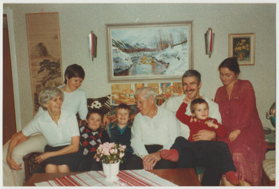 Lingblom family, including Gunhild, Eva, Eric's 75th birthday