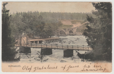 postcard to Olof Aberg in Edsbyn