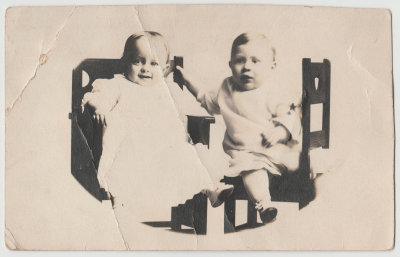 Two young unknown children