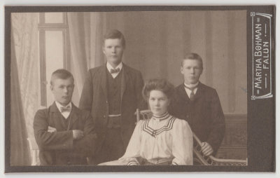 Four young unknown people, Sweden