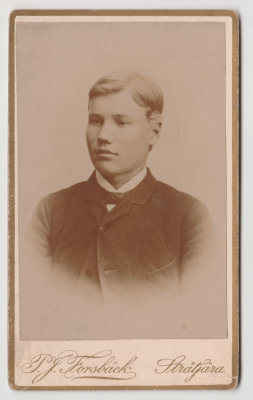 Young man, unknown, professional photo, Stratjara, Sweden