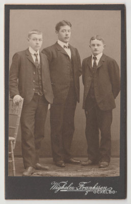 Three young men, Sweden, Ockelbo