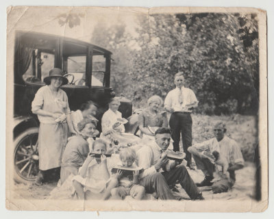 Oberg family watermelon picnic