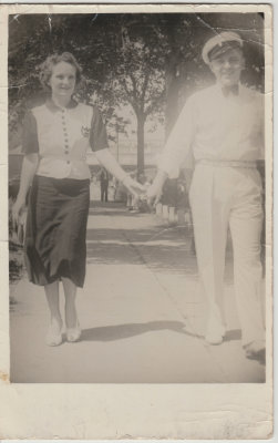 Dave Oberg and Margaret Munsenmeier, 7/25/1938 at Iowa State Fairgrounds
