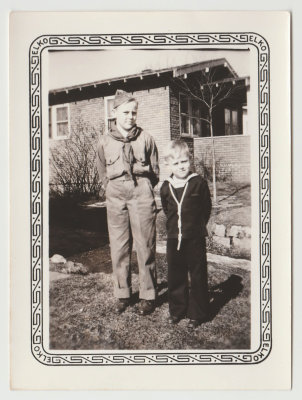 Robert and Chuck Van Fleet 1945