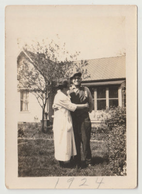 John and Clara Oberg, 1924