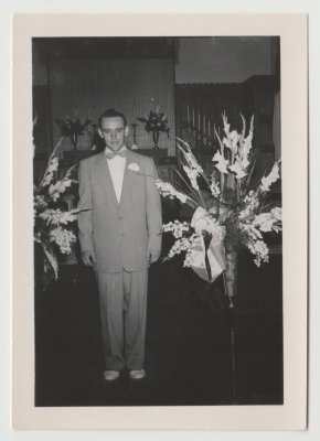Bob Van Fleet, wedding 1952
