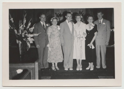 Harold, Katherine Van Fleet, Bob and Pearl Van Fleet, Rosalie Dennis and husband 1952