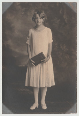 Katherine Oberg (Van Fleet), confirmation, 1925