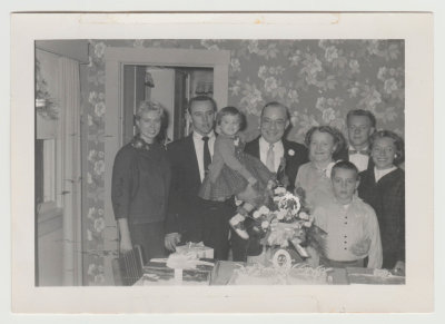 Harold, Katherine Van Fleet, kids and grandkids, 25th wedding anniversary