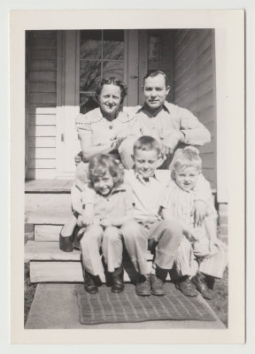 Katherine, Harold, Kay, Bob, Chuck Van Fleet, Feb 21, 1943