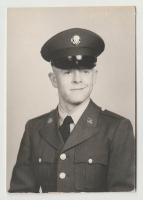 Charles (Chuck) Van Fleet in military uniform