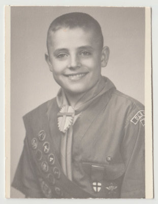 Dave Van Fleet in Boy Scout uniform