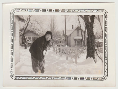 john olof oberg shoveling snow