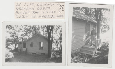 Oberg's new Spirit Lake, Okoboji cabin 1955