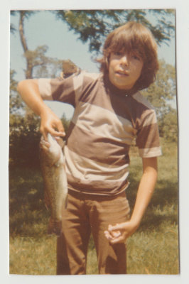 Allen Veak holding fish