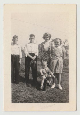 Four unknown young kids