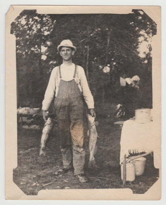 Arvid Anderson with fish