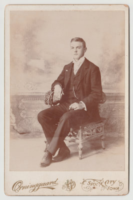 Unknown young man portrait, Sioux City, Iowa