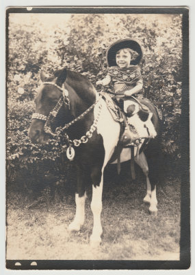 Young Kay on pony