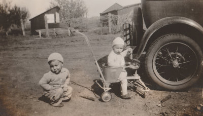 Richard and Leonard Veak, 1935