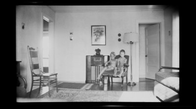 Richard and Leonard in living room