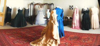 31Jan.2020 180d A series of various period dresses which were discovered in the attic are put on display.