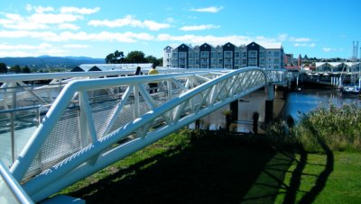 10-12 March 2020- 159 Fabulous walking bridge connects both banks of the Nth.Esk river.