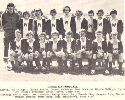WYNYARD Under 13A Football Team 1972.jpg