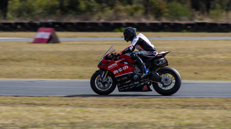 Broc Pearson on the DesmoSport Ducati V4R