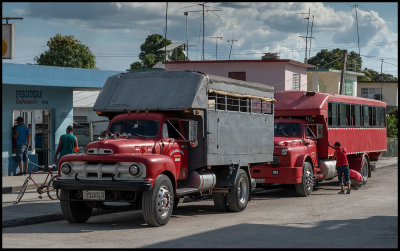 Trucks converted for passenger transport