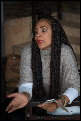 Cuban woman with her own hair style