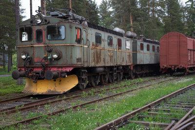 Old locomotive from the Lule-Narvik track (ore transportation)