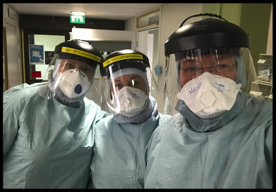 Dressed for Covid-19 in Kalix ICU