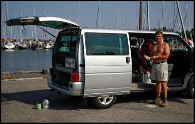 In Lidkping harbour 2007 with my second VW bus
