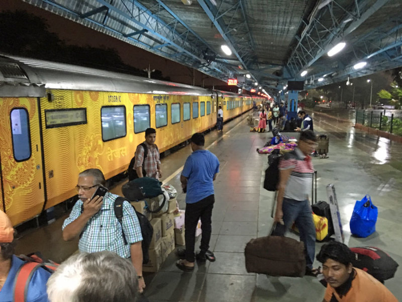 Waiting to board Tejas Express - India 1 i4607