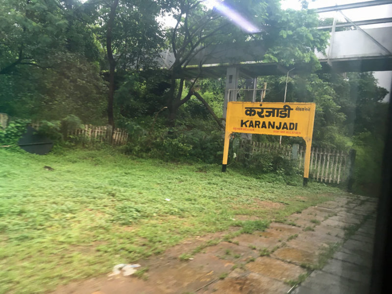 Leaving Karanjadi station - India 1 i4869
