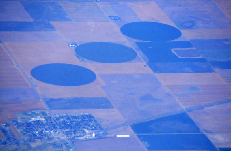 Three alfalfa fields under irrigation - Utah15 7321