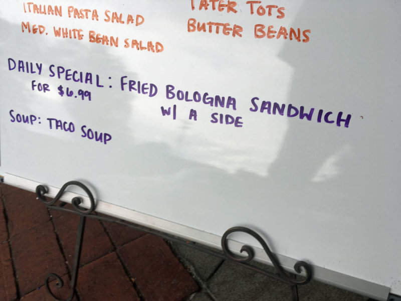 18 Daily Special at the ESSO Club: Fried Bologna Sandwich 2854